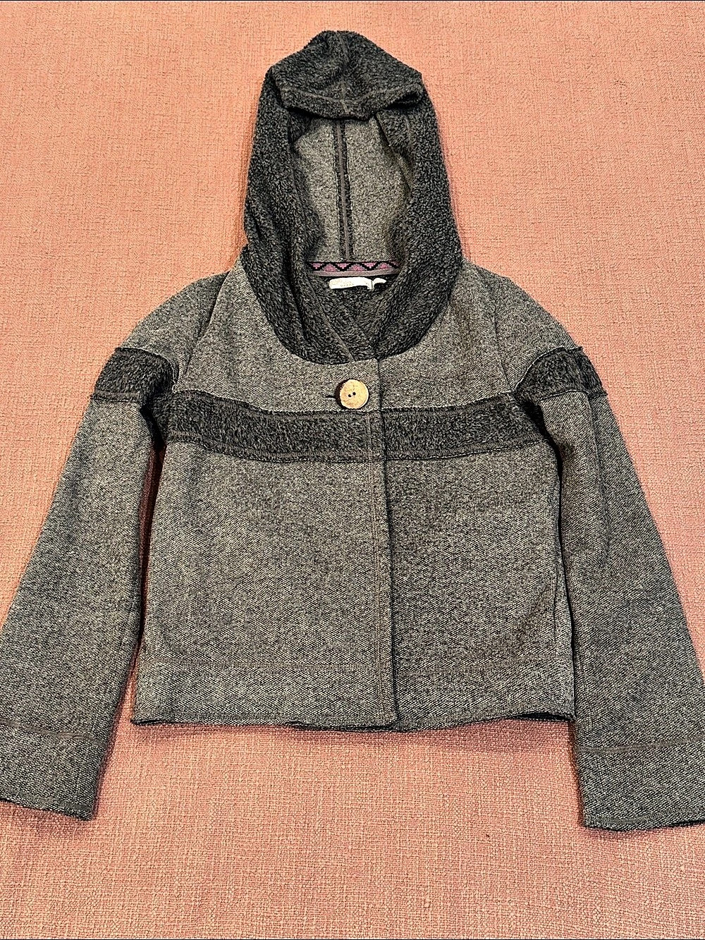 prAna Gray Hooded cardigan / light Jacket Size XS